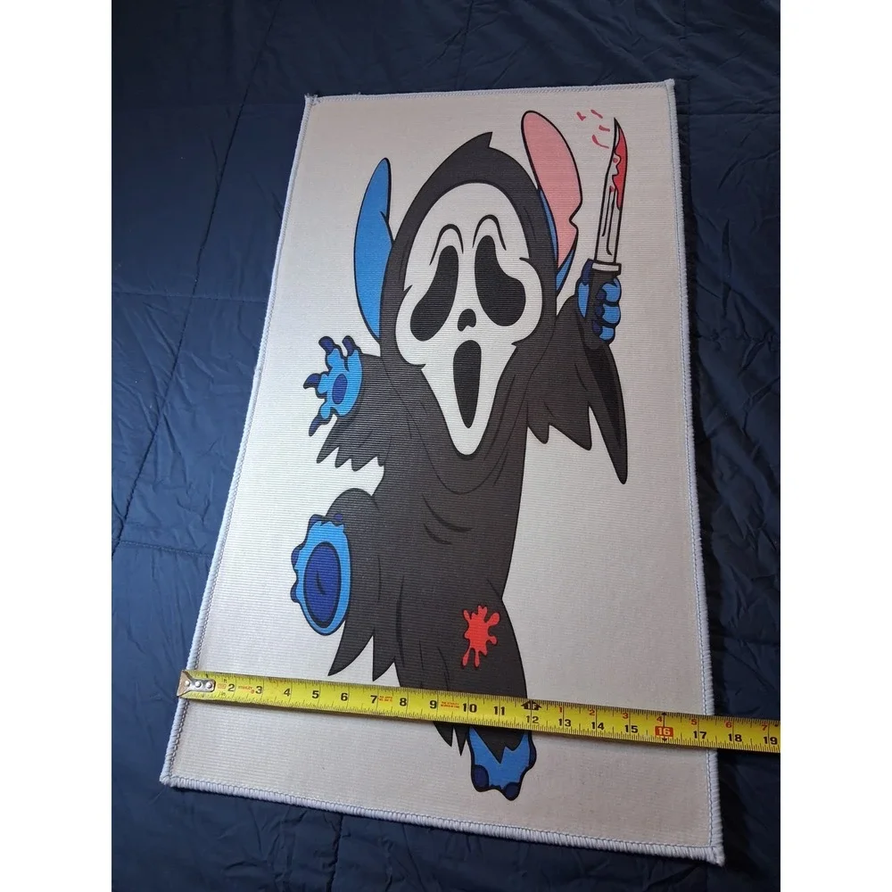 Lilo‎ X Stitch X Ghostface Scream Custom Collector's Rug-22